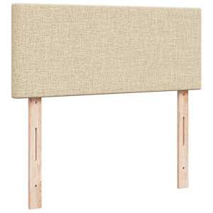 Box spring postel s matrací krémová 120x200 cm textil - obrázek 7