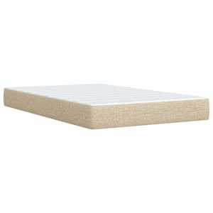 Box spring postel s matrací krémová 120x200 cm textil - obrázek 9