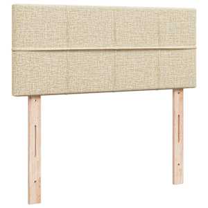 Box spring postel s matrací krémová 120x200 cm textil - obrázek 7