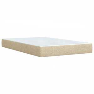 Box spring postel s matrací krémová 120x200 cm textil - obrázek 10