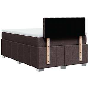 Box spring postel s matrací tmavě hnědá 120x200 cm textil - obrázek 6
