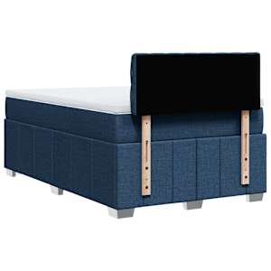 Box spring postel s matrací modrá 120x200 cm textil - obrázek 6