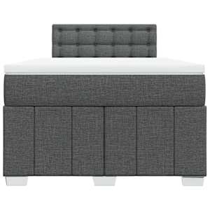 Box spring postel s matrací tmavě šedá 120x200 cm textil - obrázek 4