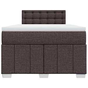 Box spring postel s matrací tmavě hnědá 120x200 cm textil - obrázek 4