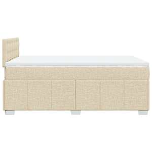 Box spring postel s matrací krémová 120x200 cm textil - obrázek 5