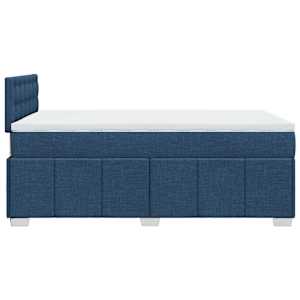 Box spring postel s matrací modrá 120x200 cm textil - obrázek 5