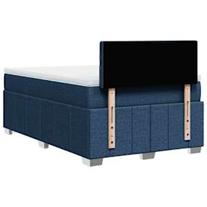Box spring postel s matrací modrá 120x200 cm textil - obrázek 6
