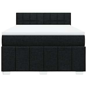 Box spring postel s matrací černá 140 x 190 cm textil - obrázek 4