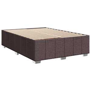 Box spring postel s matrací tmavě hnědá 140x190 cm textil - obrázek 8