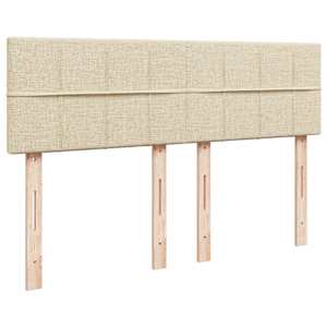 Box spring postel s matrací krémová 140x190 cm textil - obrázek 7