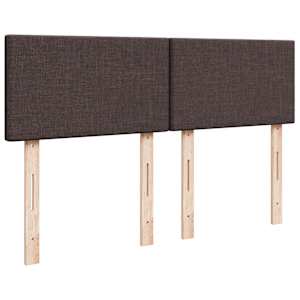 Box spring postel s matrací tmavě hnědá 140x200 cm textil - obrázek 7