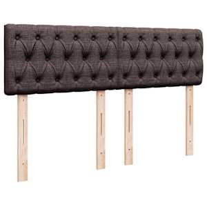 Box spring postel s matrací tmavě hnědá 140x200 cm textil - obrázek 7