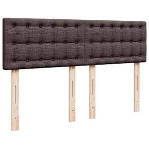 Box spring postel s matrací tmavě hnědá 140x200 cm textil - obrázek 7