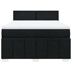 Box spring postel s matrací černá 160x200 cm textil - obrázek 4