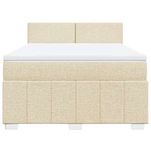 Box spring postel s matrací krémová 160x200 cm textil - obrázek 4