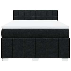Box spring postel s matrací černá 160x200 cm textil - obrázek 4