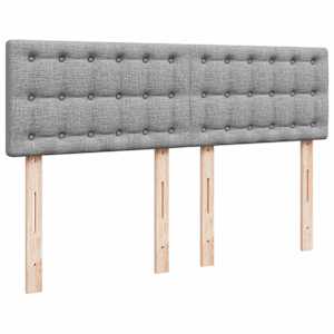 Box spring postel s matrací světle šedá 160 x 200 cm textil - obrázek 7