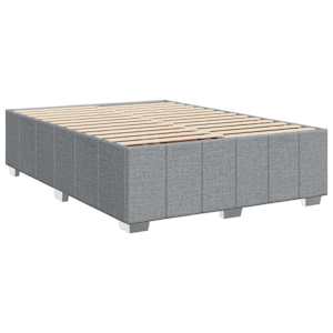 Box spring postel s matrací světle šedá 160 x 200 cm textil - obrázek 8
