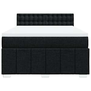 Box spring postel s matrací černá 160x200 cm textil - obrázek 4