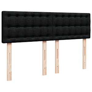 Box spring postel s matrací černá 160x200 cm textil - obrázek 7
