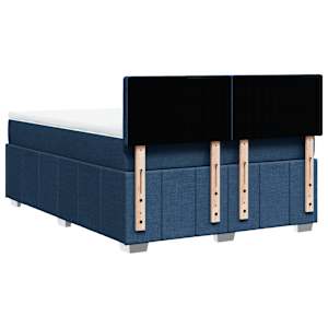 Box spring postel s matrací modrá 160x200 cm textil - obrázek 6
