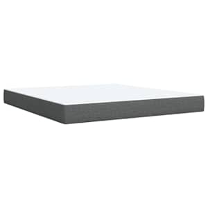 Box spring postel s matrací tmavě šedá 180x200 cm textil - obrázek 10