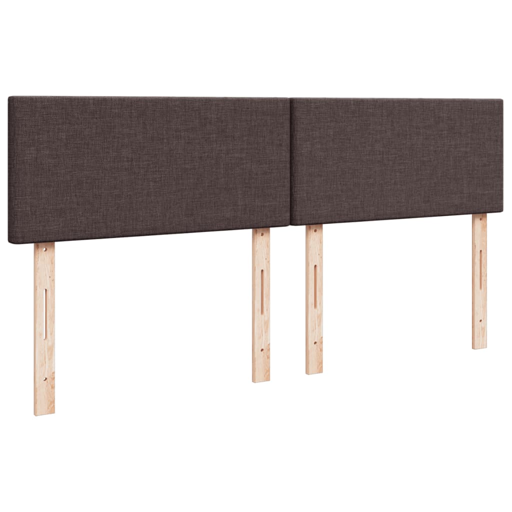 Box spring postel s matrací tmavě hnědá 180x200 cm textil - obrázek 7