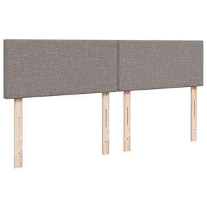 Box spring postel s matrací taupe 180x200 cm textil - obrázek 7