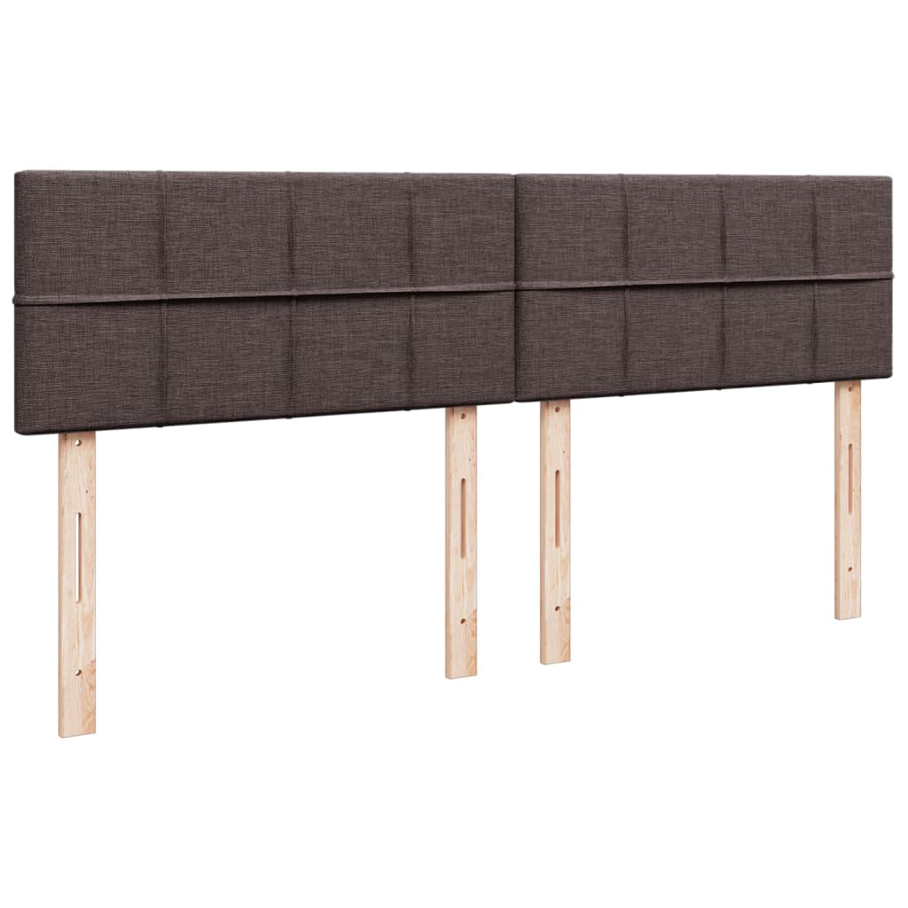 Box spring postel s matrací tmavě hnědá 180x200 cm textil - obrázek 7