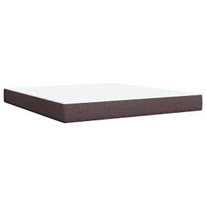 Box spring postel s matrací tmavě hnědá 180x200 cm textil - obrázek 10
