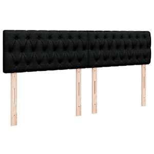 Box spring postel s matrací černá 180x200 cm textil - obrázek 7