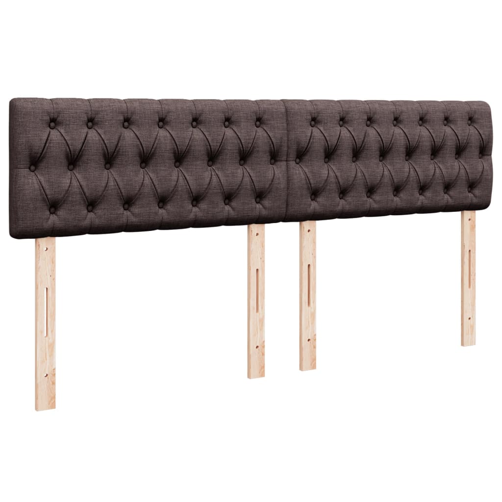 Box spring postel s matrací tmavě hnědá 180x200 cm textil - obrázek 7