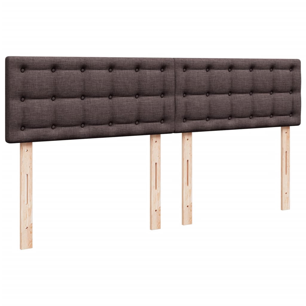 Box spring postel s matrací tmavě hnědá 180x200 cm textil - obrázek 7