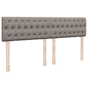 Box spring postel s matrací taupe 200x200 cm textil - obrázek 7