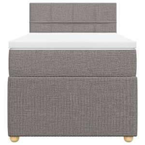 Box spring postel s matrací taupe 80x200 cm textil - obrázek 4