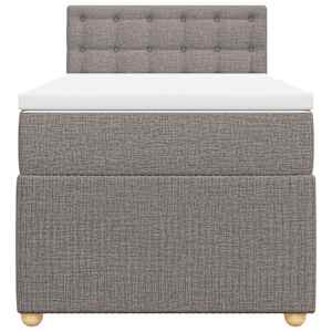 Box spring postel s matrací taupe 80x200 cm textil - obrázek 4