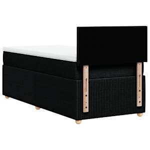 Box spring postel s matrací černá 90x190 cm textil - obrázek 6