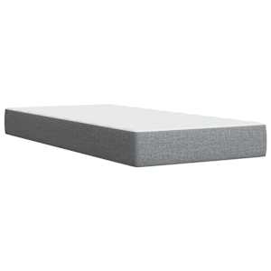 Box spring postel s matrací světle šedá 90x190 cm textil - obrázek 9