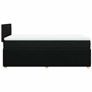 Box spring postel s matrací černá 90x190 cm textil - obrázek 5