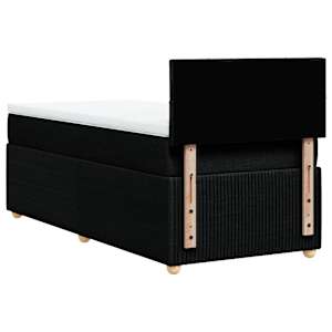Box spring postel s matrací černá 90x190 cm textil - obrázek 6