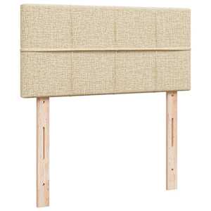 Box spring postel s matrací krémová 90x190 cm textil - obrázek 7