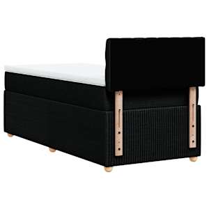 Box spring postel s matrací černá 90x190 cm textil - obrázek 6