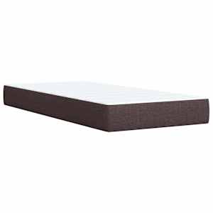 Box spring postel s matrací tmavě hnědá 90x190 cm textil - obrázek 9