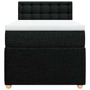Box spring postel s matrací černá 90x190 cm textil - obrázek 4