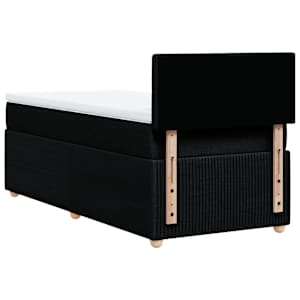 Box spring postel s matrací černá 90x190 cm textil - obrázek 6
