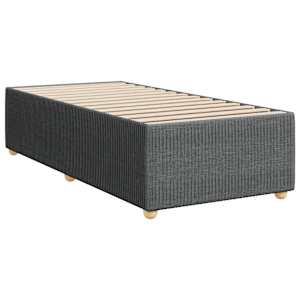 Box spring postel s matrací tmavě šedá 100 x 200 cm textil - obrázek 10