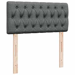 Box spring postel s matrací tmavě šedá 100 x 200 cm textil - obrázek 7