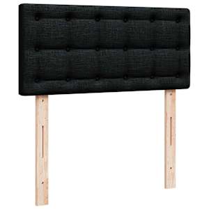Box spring postel s matrací černá 100 x 200 cm textil - obrázek 7