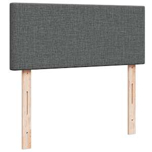Box spring postel s matrací tmavě šedá 120x190 cm textil - obrázek 7