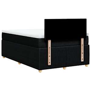 Box spring postel s matrací černá 120x190 cm textil - obrázek 6